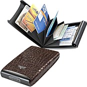 Bild von TRU VIRTU Credit Card Case Croco brown