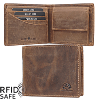 Bild von Portemonnaie RFID safe brown GREENBURRY M