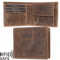 Bild von Portemonnaie RFID safe brown GREENBURRY S